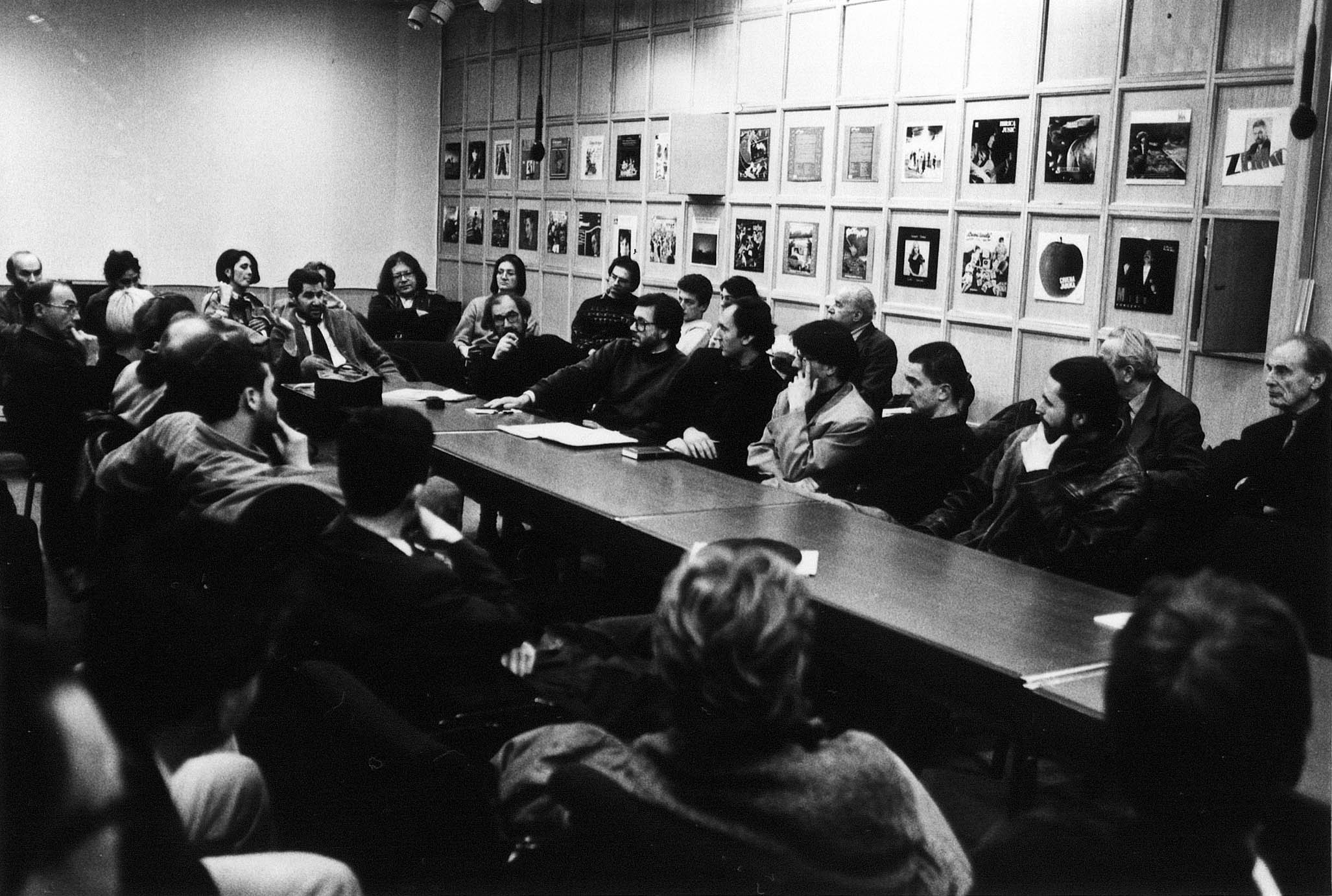 Black and white picture of the Community Art Board